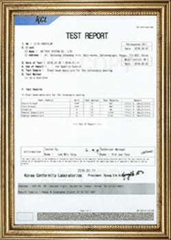 Steel beam parts Test Report